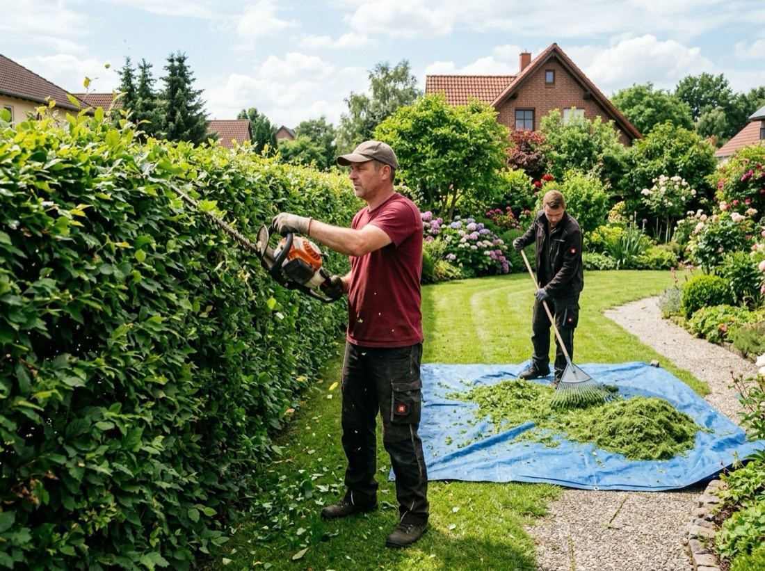 Heckenschnitt und Gartenpflege